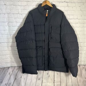 Vintage Timberland Weathergear Men's Duck Down Heavy  Puffer Long Black Jacket S